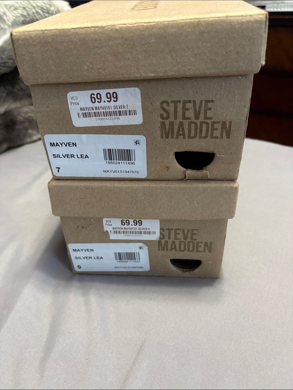 Steve Madden Mayven Silver leaf Sandals - Picture 2 of 4